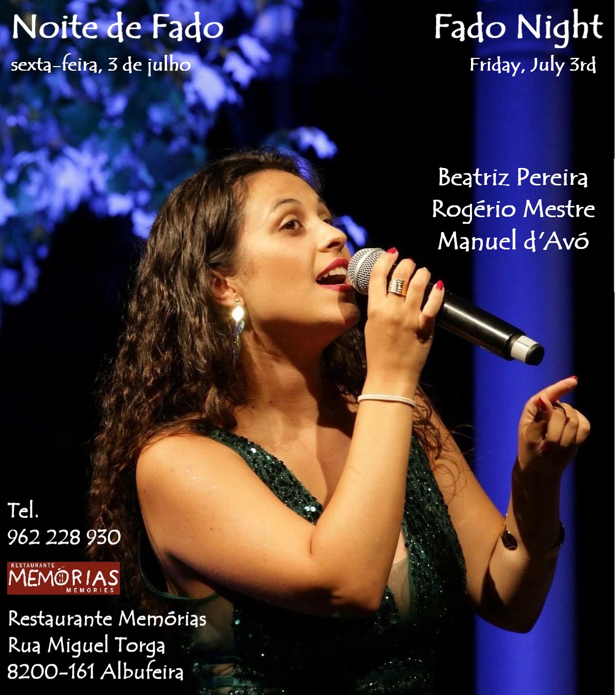 noite de fado no restaurante memórias