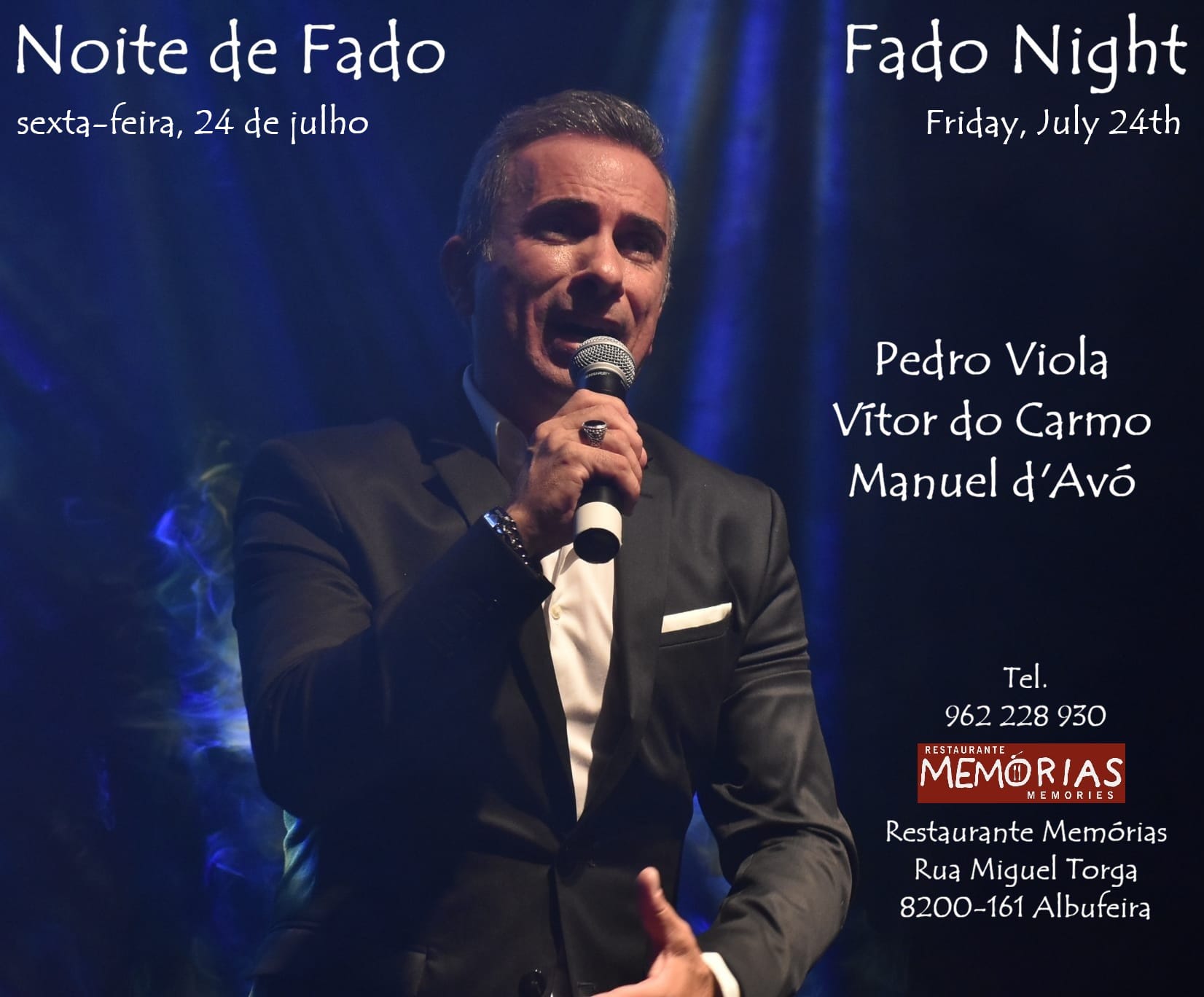 noite de fado no restaurante memórias