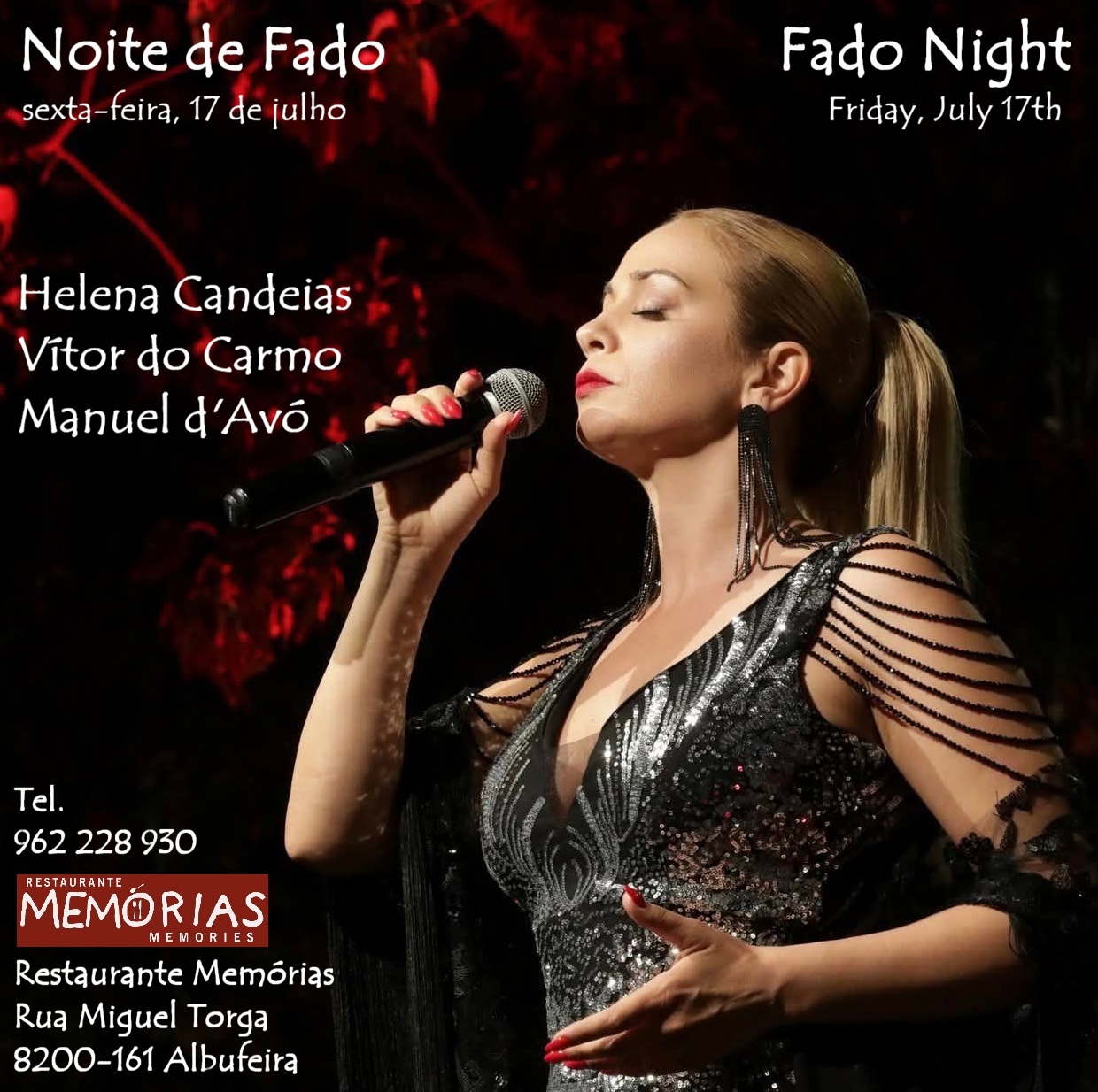 noite de fado no restaurante memórias