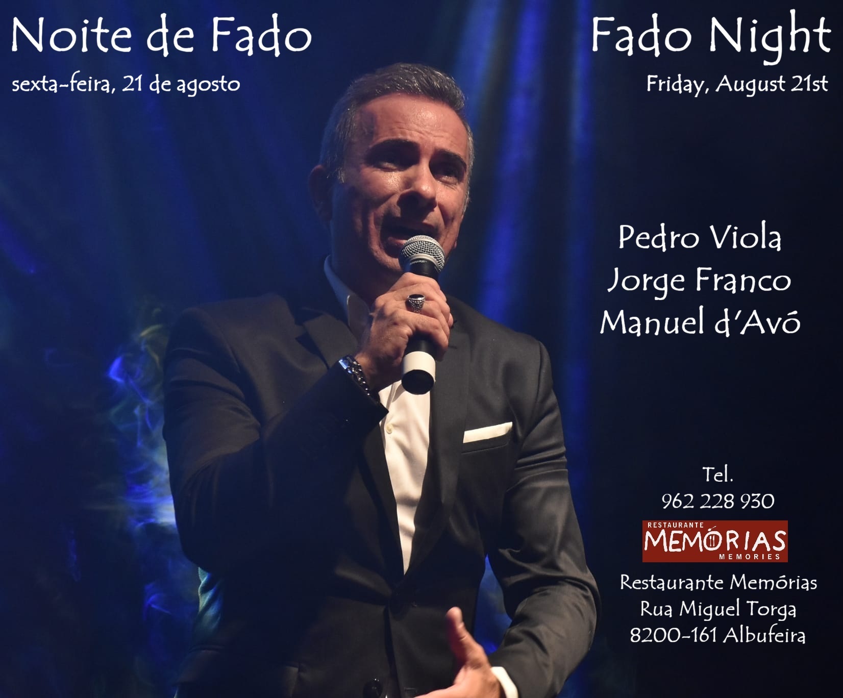 noite de fado no restaurante memórias
