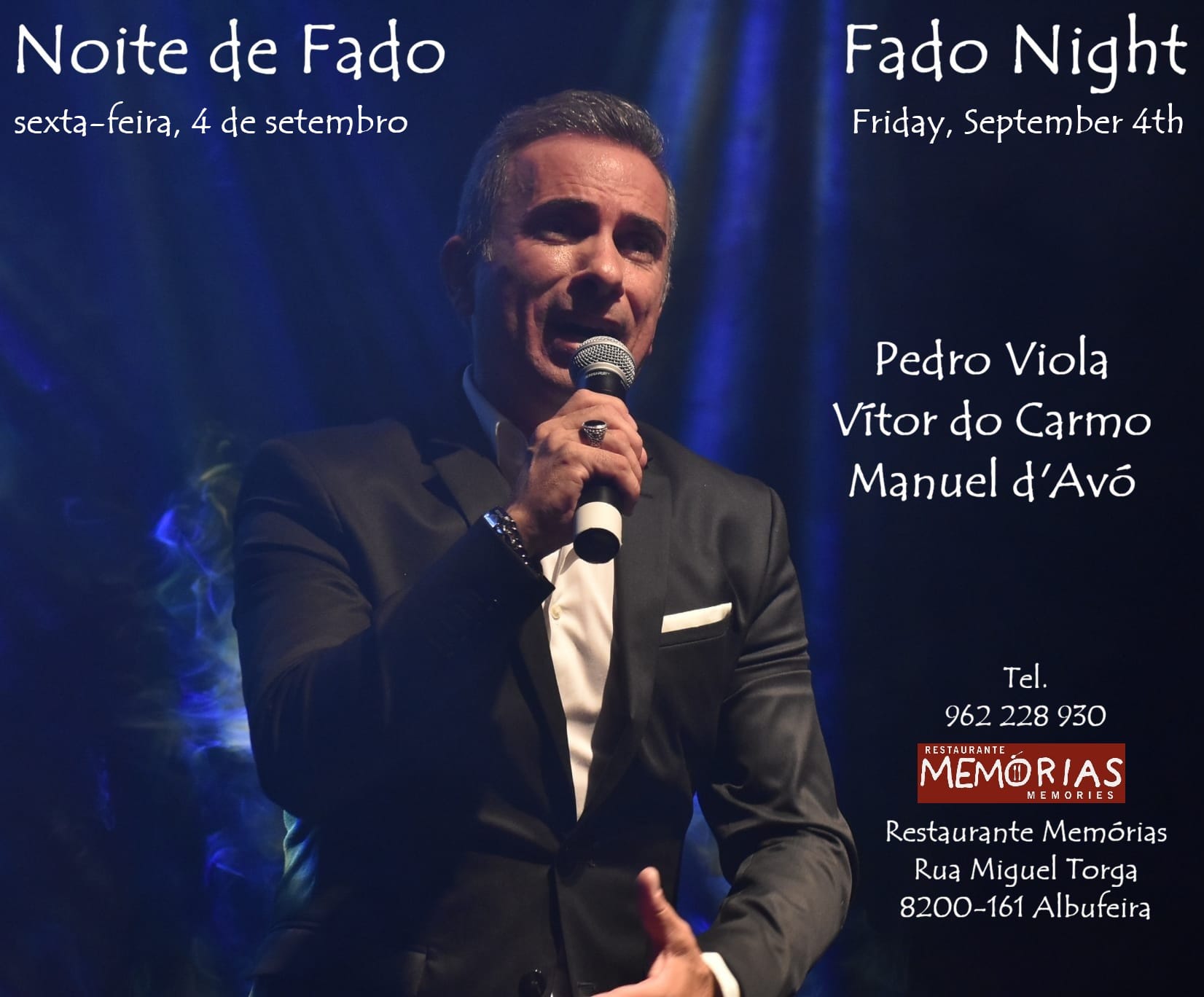noite de fado no restaurante memórias