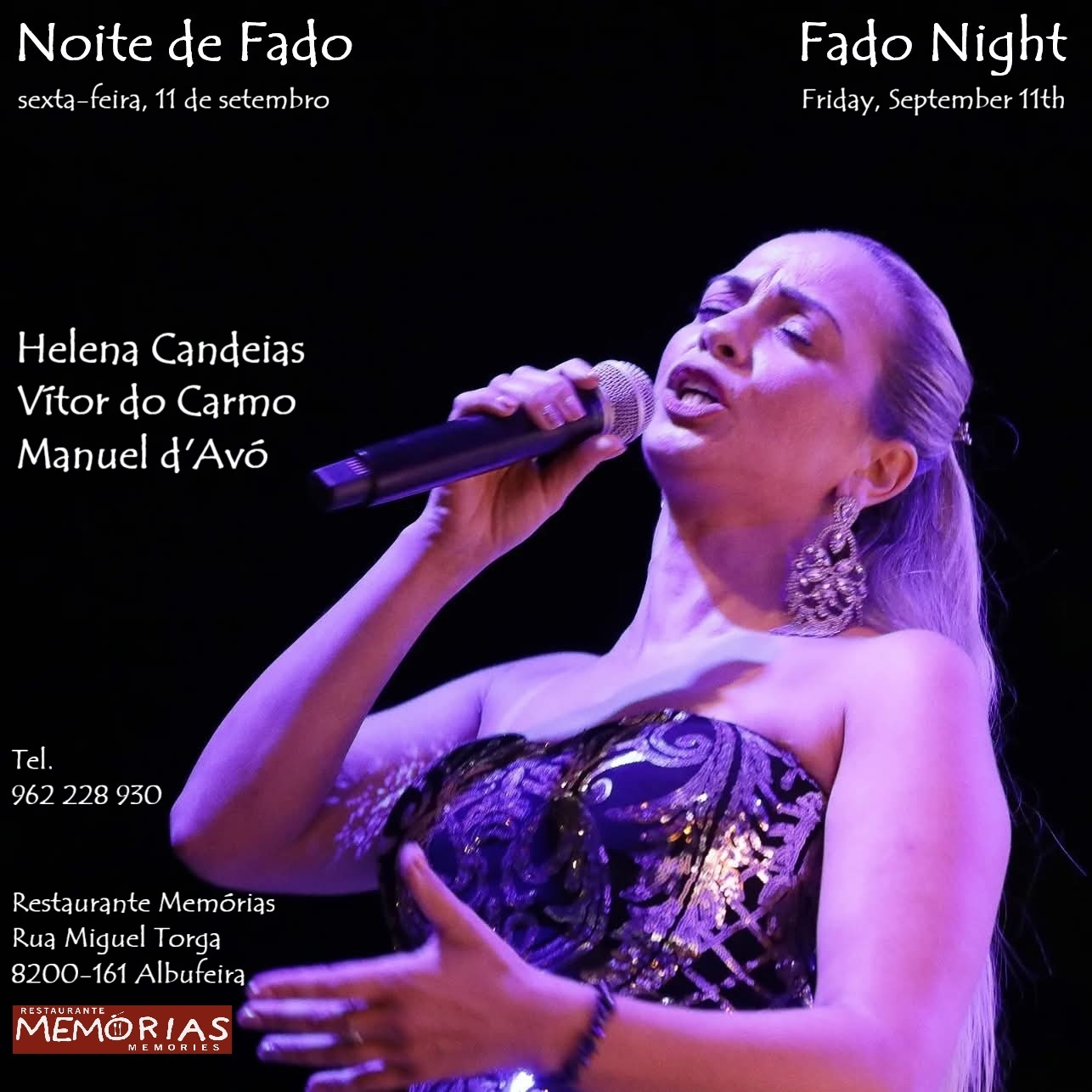 noite de fado no restaurante memórias