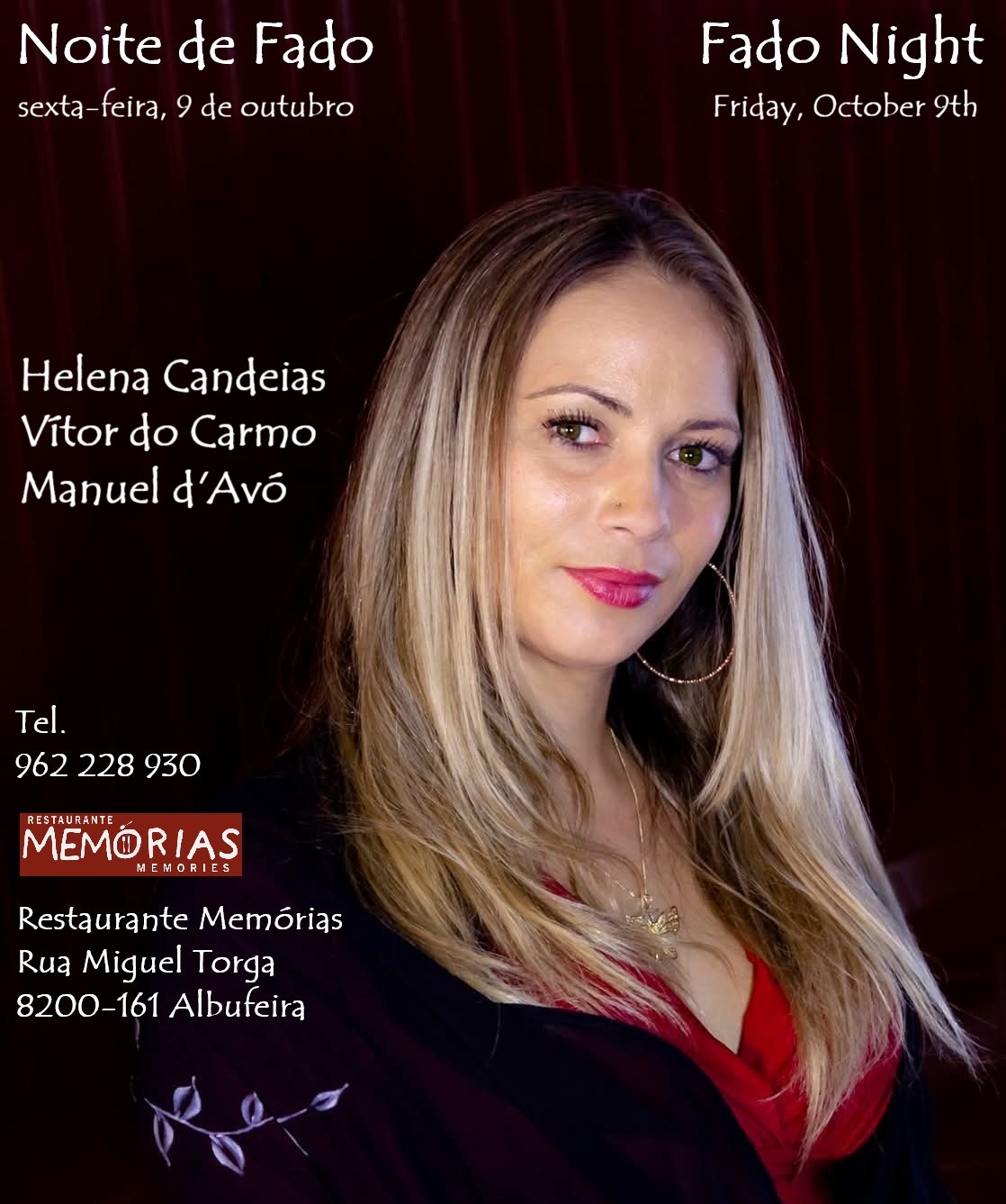 noite de fado no restaurante memórias
